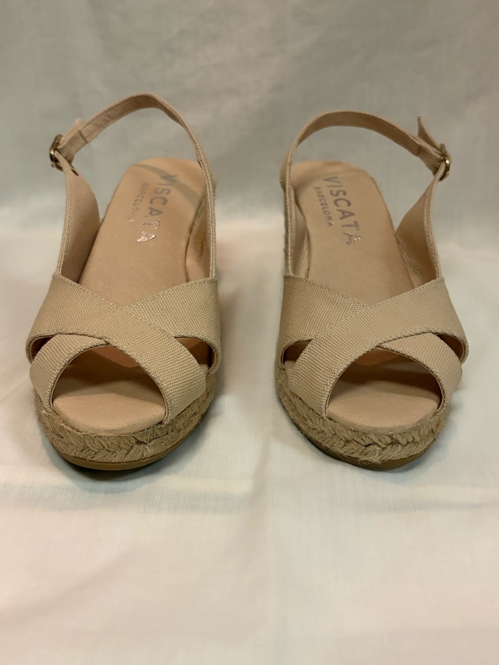 Viscata Llansa Canvas Espadrille Wedges